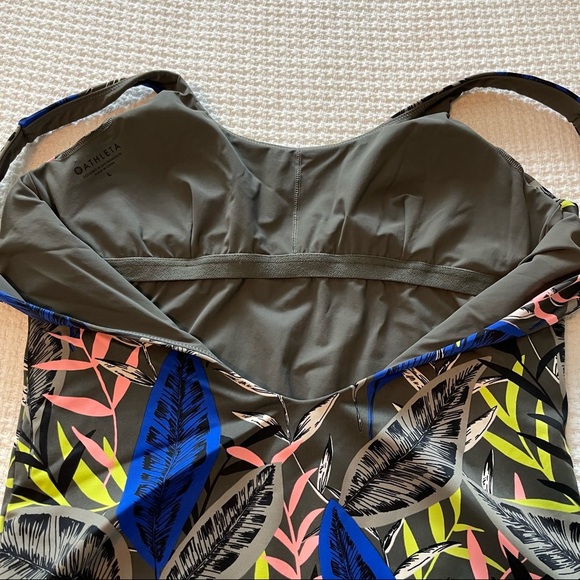 Athleta Tropical One Piece Swimsuit Size Large - Picture 11 of 12